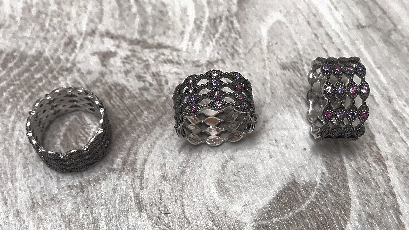 Rhodium bague sales